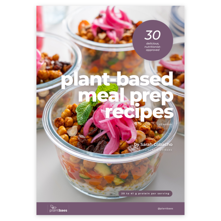 30 plant-based meal prep recipes cover