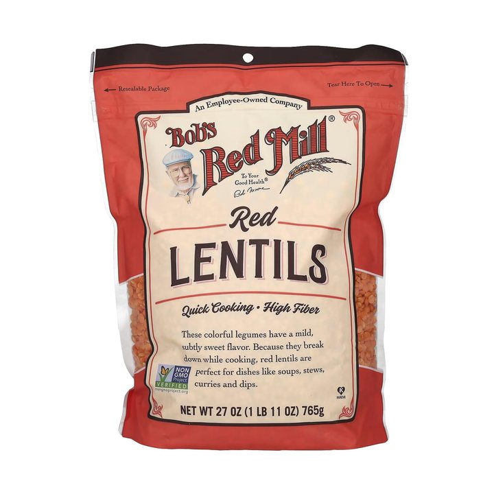 Dried split red lentils